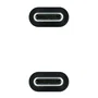 Nano Cable 10.01.4300-COMB Cable USB 3.2 Macho a Tipo-C Macho, 100W, 20Gbps, 50cm, Gris y Negro