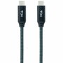 Nanocable Cable USB-C a USB-C 3.2 Gen2x2 20Gbps 100W 0,5 m Gris/Negro