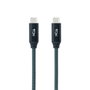 Nanocable Cable USB-C a USB-C 1 m 20Gbps 100W 4K/60Hz Gris/Negro