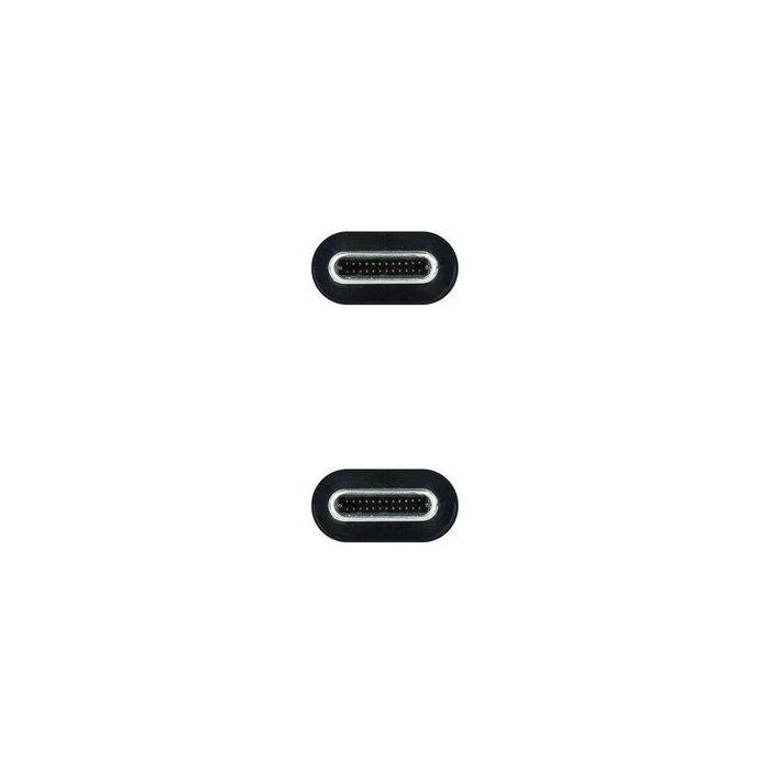 Nanocable Cable USB-C a USB-C 3.2 Gen2x2 20Gbps 100W 2m Gris/Negro