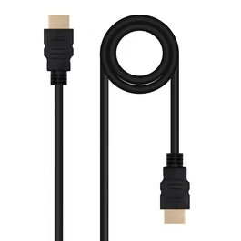 Nanocable 10.15.3801-L150 Cable HDMI V2.0 1.5 m Macho a Macho 4K Ultra HD @60Hz 18Gbps HDR 3D Negro