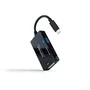 Nanocable 10.16.4301-ALL Adaptador Gráfico USB-C a Triple Pantalla HDMI, DVI, VGA 4K 60Hz Negro - Conversor para Monitor