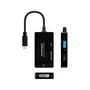 Nanocable 10.16.4301-ALL Adaptador Gráfico USB-C a Triple Pantalla HDMI, DVI, VGA 4K 60Hz Negro - Conversor para Monitor