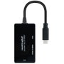 Nanocable Conversor USB-C a HDMI, DVI y VGA Negro