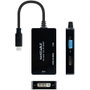 Nanocable Conversor USB-C a HDMI, DVI y VGA Negro