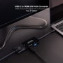 Nanocable Conversor USB-C a HDMI/DVI/VGA Negro