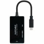 Nanocable Conversor USB-C a HDMI/DVI/VGA Negro