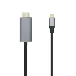 Aisens Cable Conversor USB-C a HDMI 4K@60Hz, Negro, 1.8m