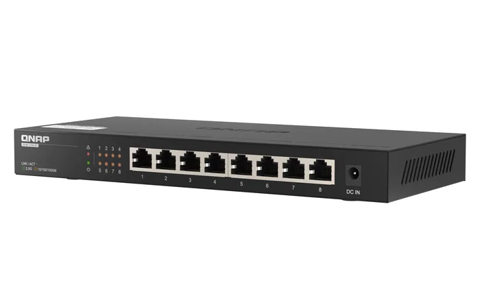 QNAP QSW-1108-8T Switch No Administrado 8 Puertos 2,5GbE Negro