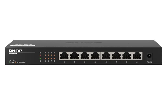 QNAP QSW-1108-8T Switch No Administrado 8 Puertos 2,5GbE Negro