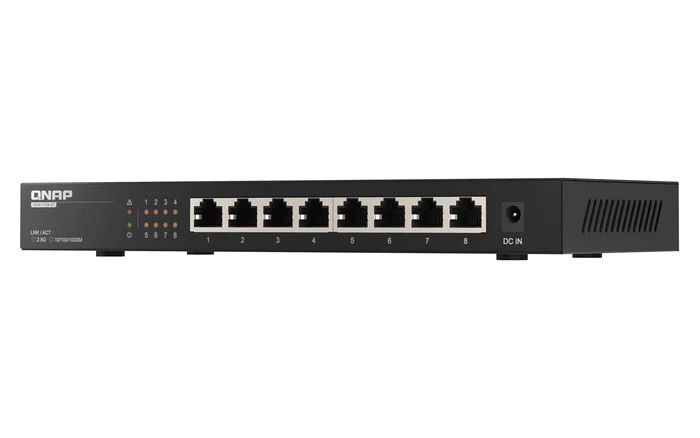 QNAP QSW-1108-8T Switch No Administrado 8 Puertos 2,5GbE Negro