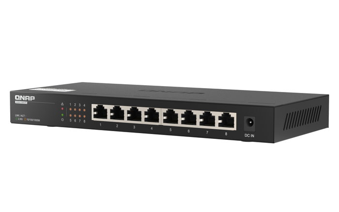 QNAP QSW-1108-8T Switch No Administrado 8 Puertos 2,5GbE Negro