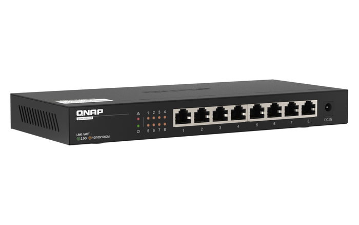 QNAP QSW-1108-8T Switch No Administrado 8 Puertos 2,5GbE Negro
