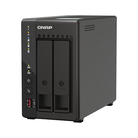 QNAP TS-253E NAS Servidor Torre 2 Bahías Intel Celeron J6412 2.6GHz 8GB RAM SATA 6Gb/s 2.5GbE