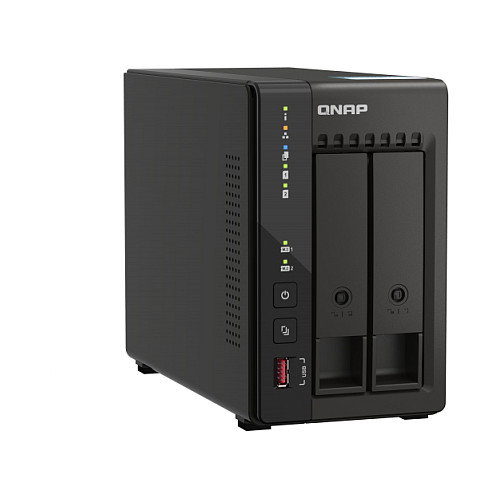 QNAP TS-253E NAS Servidor Torre 2 Bahías Intel Celeron J6412 2.6GHz 8GB RAM SATA 6Gb/s 2.5GbE