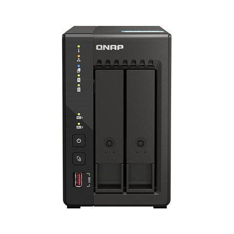 QNAP TS-253E NAS Servidor Torre 2 Bahías Intel Celeron J6412 2.6GHz 8GB RAM SATA 6Gb/s 2.5GbE