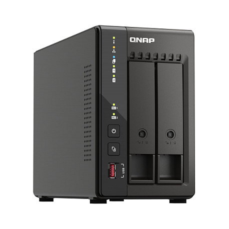 QNAP TS-253E NAS Servidor Torre 2 Bahías Intel Celeron J6412 2.6GHz 8GB RAM SATA 6Gb/s 2.5GbE