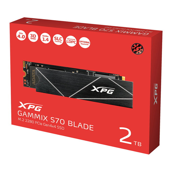 ADATA XPG GAMMIX S70 BLADE 2TB PCIe 4.0 NVMe M.2 2280
