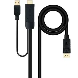 Nano Cable 10.15.4352 Cable Conversor HDMI Macho a DisplayPort Macho 1.8m Negro