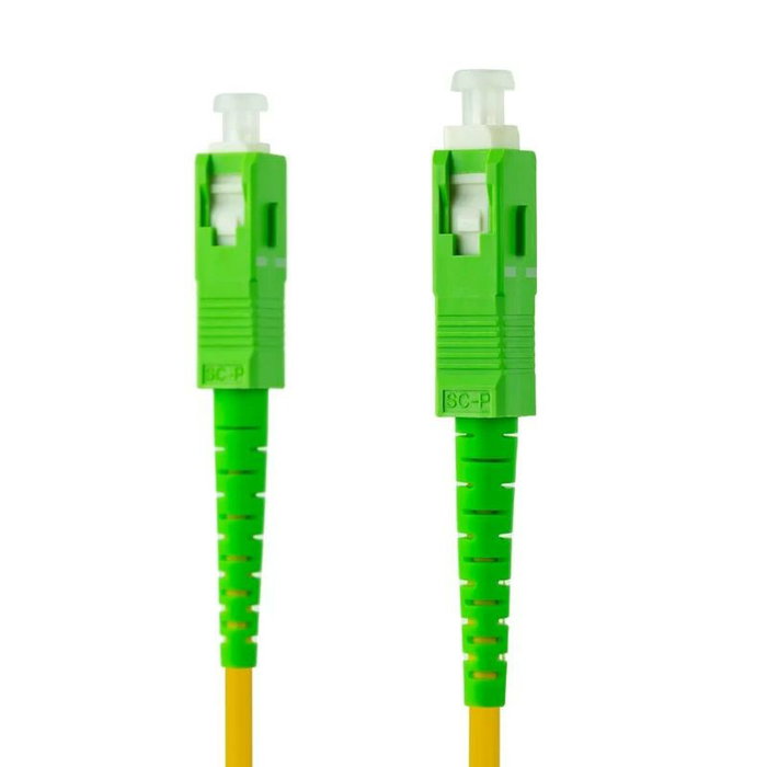 Nanocable Cable de Fibra Óptica G657A2 SC/APC a SC/APC, 30m, Amarillo