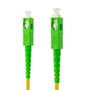 Nanocable Cable de Fibra Óptica G657A2 SC/APC a SC/APC, 30m, Amarillo