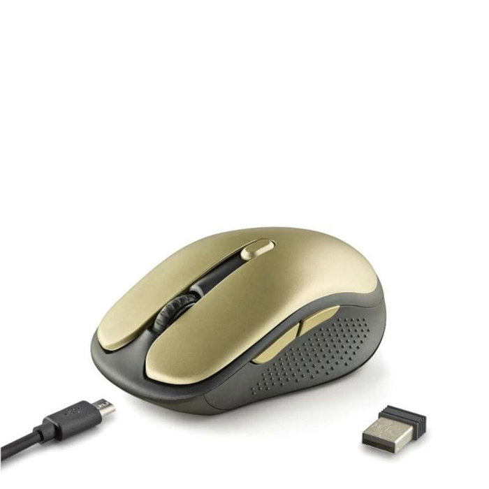 NGS Evo Rust Ratón Inalámbrico Negro/Dorado