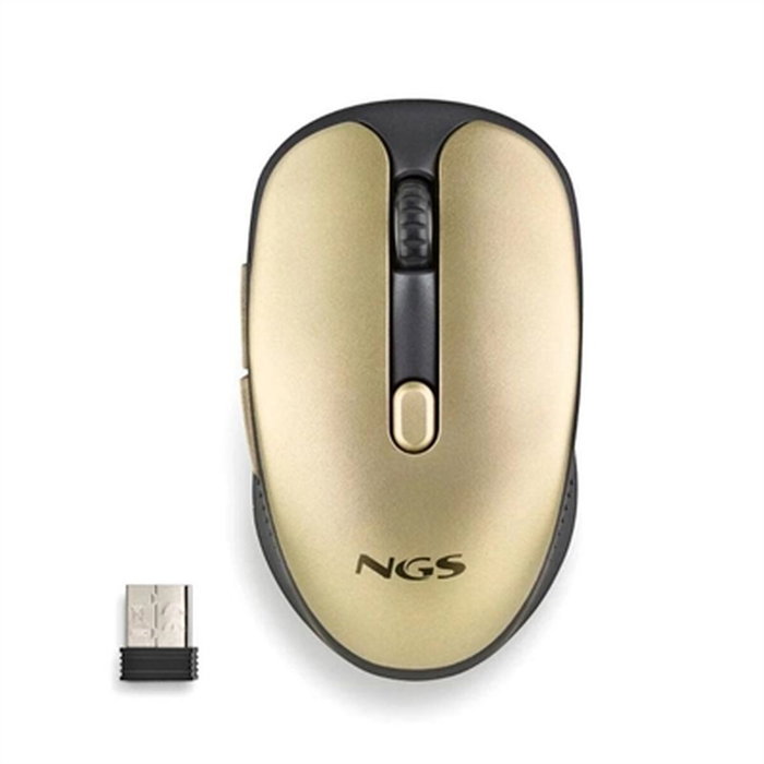 NGS Evo Rust Ratón Inalámbrico Negro/Dorado