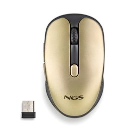 NGS Ratón Inalámbrico Recargable Silencioso Dorado EVO RUST ICE para Portátil