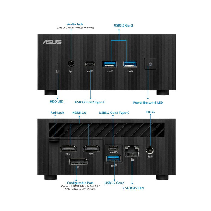 Asus ExpertCenter PN64 Mini PC Intel Core i5-12500H DDR5 Intel Iris Xe No OS Asus ExpertCenter PN64 Mini PC Intel Core i5-12500H DDR5 Intel Iris Xe No OS