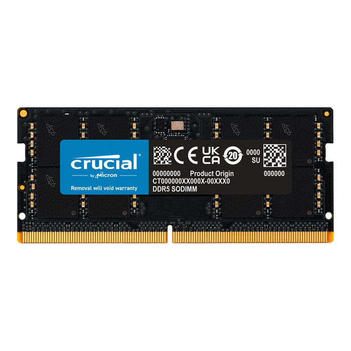 Crucial CT32G48C40S5 Módulo de Memoria RAM DDR5 32GB 4800MHz CL40 para Portátil SO-DIMM Crucial CT32G48C40S5 Módulo de Memoria RAM DDR5 32GB 4800MHz CL40 para Portátil SO-DIMM