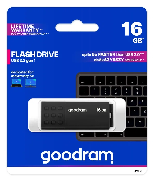 Goodram UME3 16 GB USB 3.2 Gen 1 Negro
