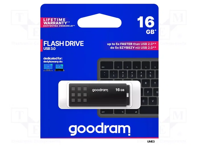GOODRAM UME3 16GB Negro USB 3.2 Gen 1