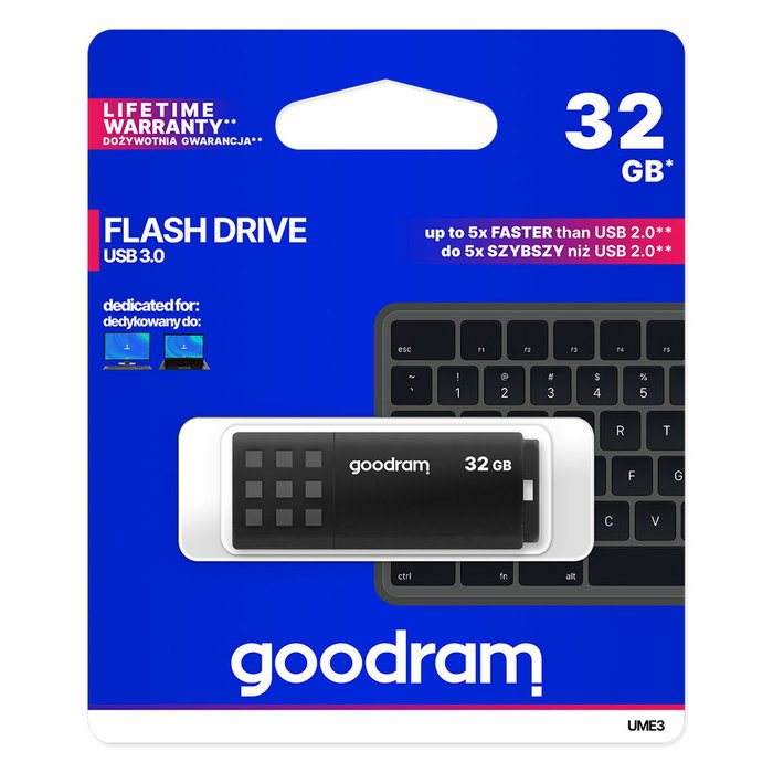 GOODRAM UME3 32 GB USB 3.0 Negro