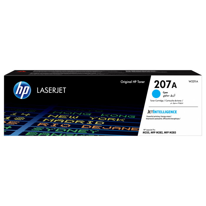 HP Cartucho de Tóner Original 207A Cian (W2211A) 1250 páginas