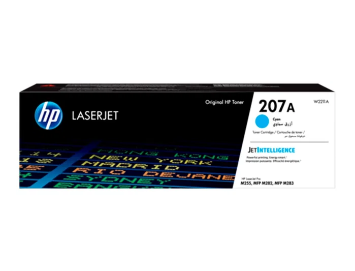 HP Cartucho de Tóner Original 207A Cian (W2211A) 1250 páginas