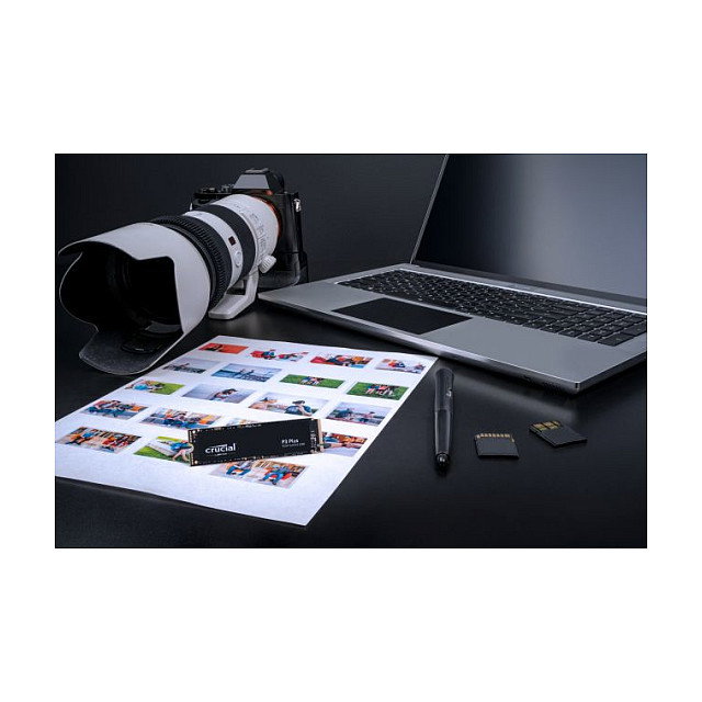 Crucial P3 Plus 2TB NVMe PCIe 4.0 x4 M.2 SSD Interno, 5000 MB/s Lectura, 4200 MB/s Escritura, 3D NAND