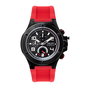 Bobroff BF1002M14 Reloj para Hombre con Correa Roja y Caja Negra