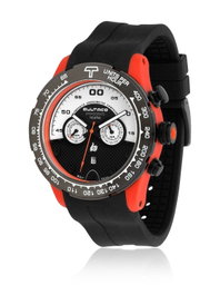 Bultaco H1PO48C-SW1 Reloj de Hombre Naranja con Correa Negra