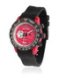 Bultaco H1PR43C-CR1 Reloj Analógico Rojo y Negro
