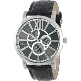 Kenneth Cole IKC1980 Reloj Analógico de Cuarzo con Correa de Piel Negra