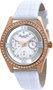 Kenneth Cole IKC2794 Reloj de Mujer con Correa de Piel Blanca y Caja Oro Rosa