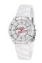 Miss Sixty Reloj SIJ004 con correa blanca y caja plateada