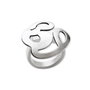 Breil Anillo de Acero Plateado Talla 14