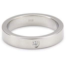 Breil Anillo de Acero Plateado Talla 15