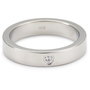 Breil Anillo de Acero Plateado Talla 15