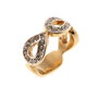 Cristian Lay Anillo Dorado de Acero Talla 14