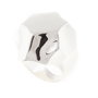 Cristian Lay Anillo de Acero Plateado Talla 16