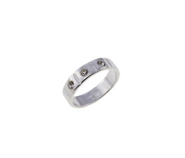 Cristian Lay Anillo Plateado de Acero Talla 24