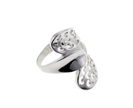 Cristian Lay Anillo de Acero Plateado Talla 12