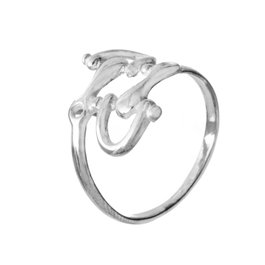 Cristian Lay Anillo Plateado de Acero Talla 14